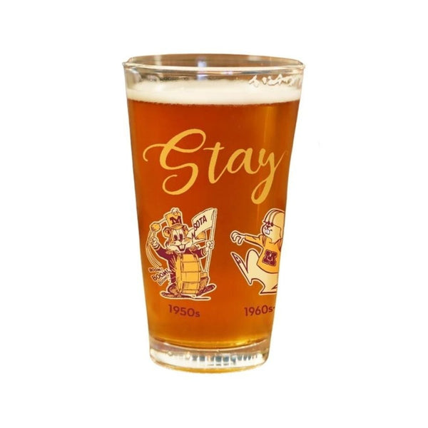 The Evolution of Goldy Pint Glass - Set of 4 – MN Alumni Market